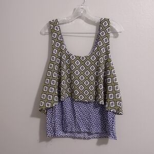 Anthropologie Meadow Rue Woman's Size Large Sleeveless Blouse Top